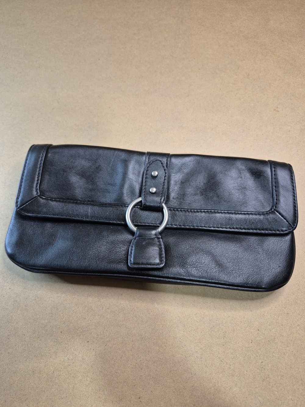 Express Black Leather Purse